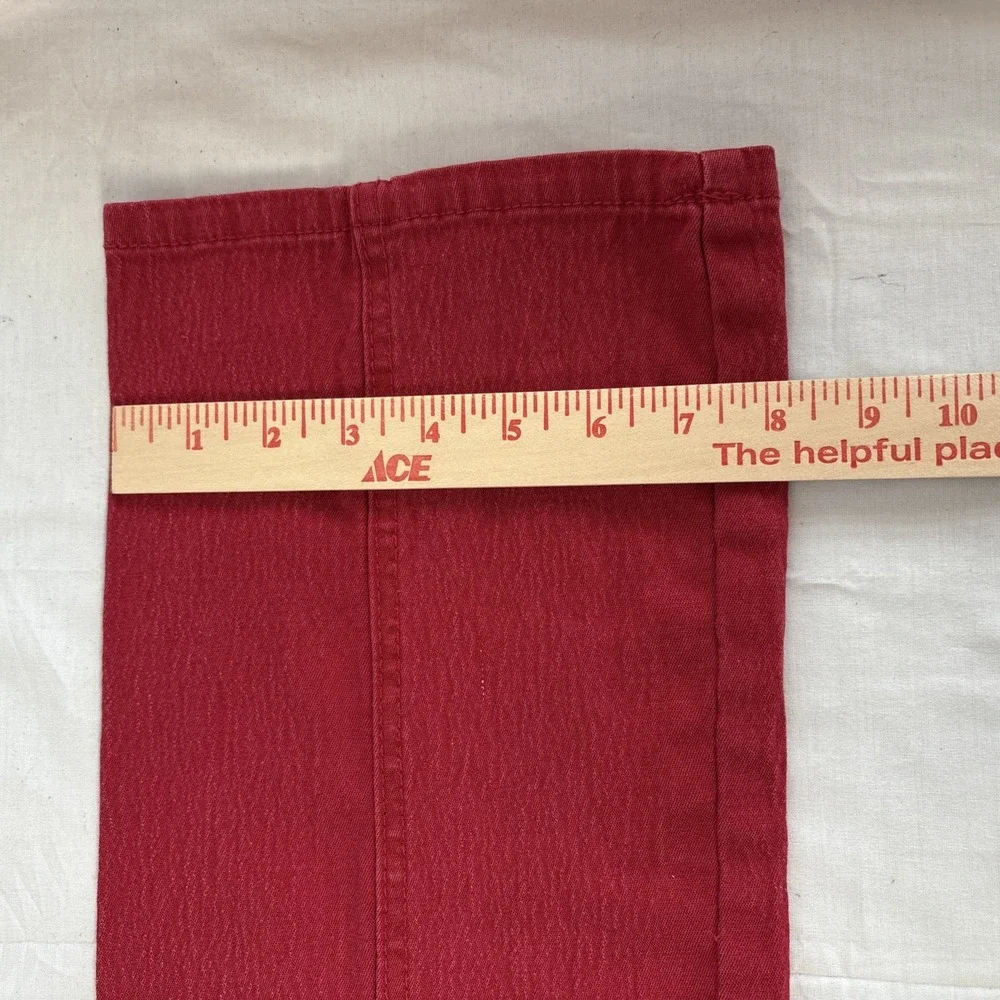 DG2 Diane Gilman Pull On Pants Womens Medium Red Stretch Jeggings 28x30